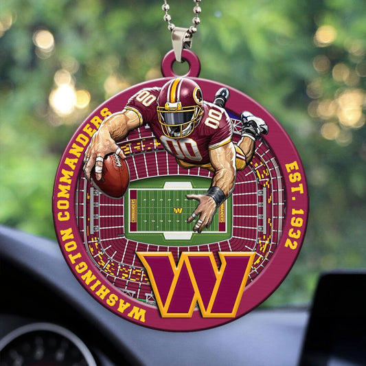 Washington Commanders Custom Acrylic Car Ornament