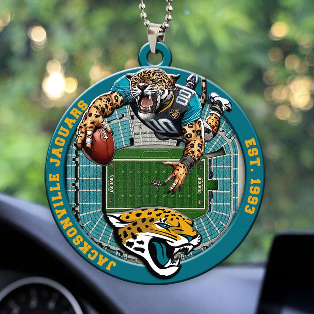 Jacksonville Jaguars Custom Acrylic Car Ornament
