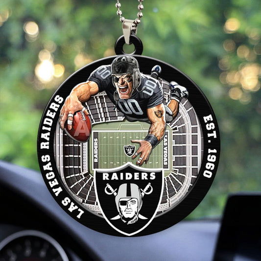 Las Vegas Raiders Custom Acrylic Car Ornament