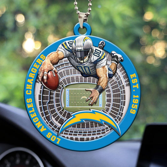 Los Angeles Chargers Custom Acrylic Car Ornament