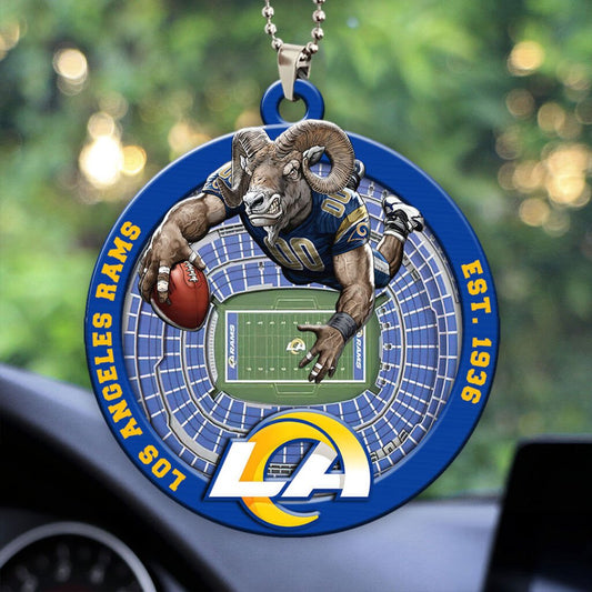 Los Angeles Rams Custom Acrylic Car Ornament