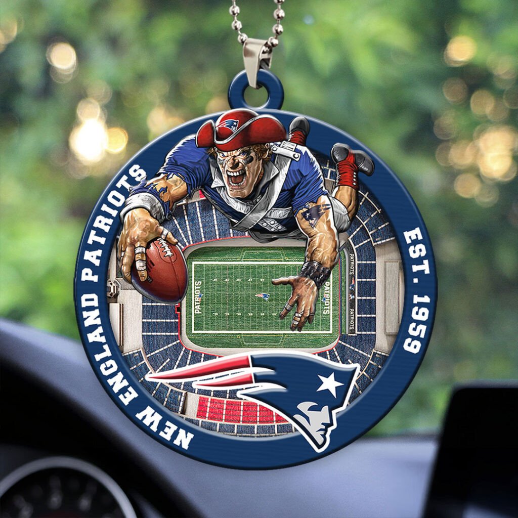 New England Patriots Custom Acrylic Car Ornament