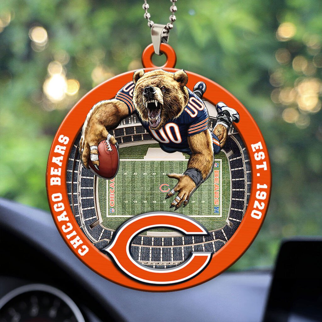 Chicago Bears Custom Acrylic Car Ornament