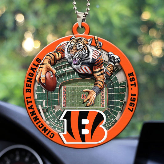 Cincinnati Bengals Custom Acrylic Car Ornament