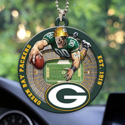 Green Bay Packers Custom Acrylic Car Ornament