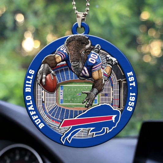 Buffalo Bills Custom Acrylic Car Ornament