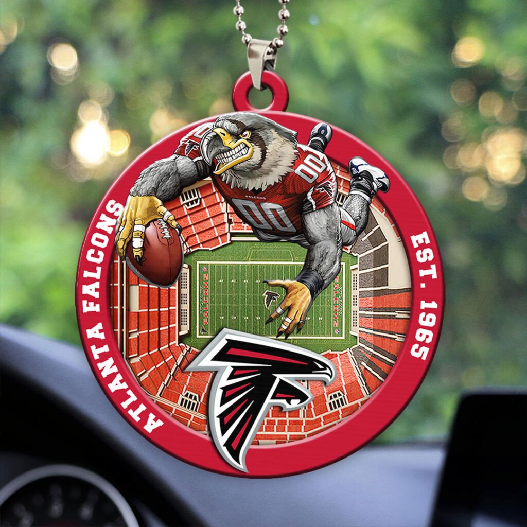 Atlanta Falcons Custom Acrylic Car Ornament