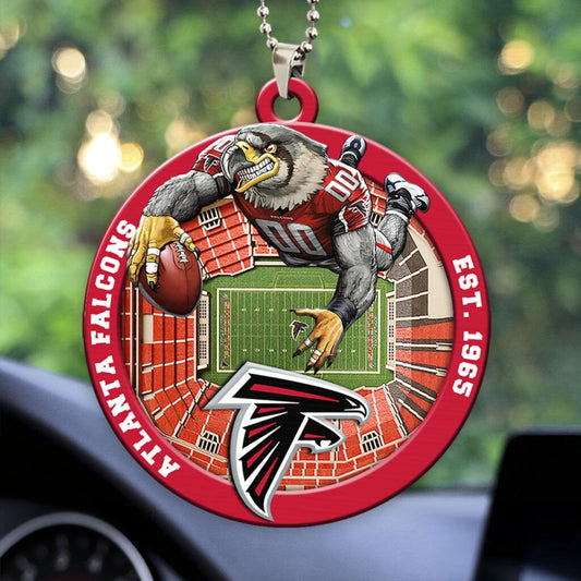 Atlanta Falcons Custom Acrylic Car Ornament