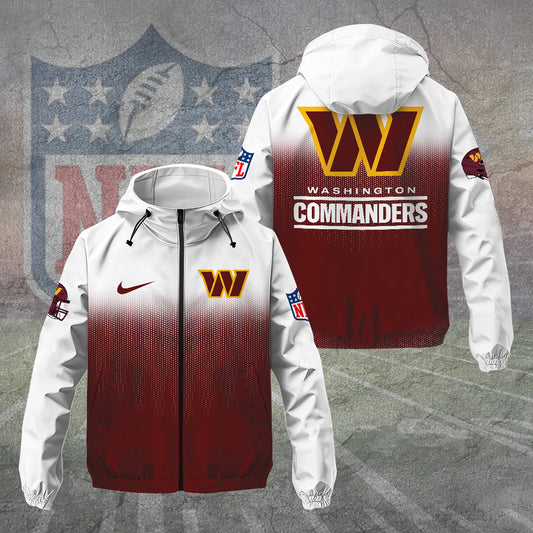 Washington Commanders 3D Windbreaker Jacket