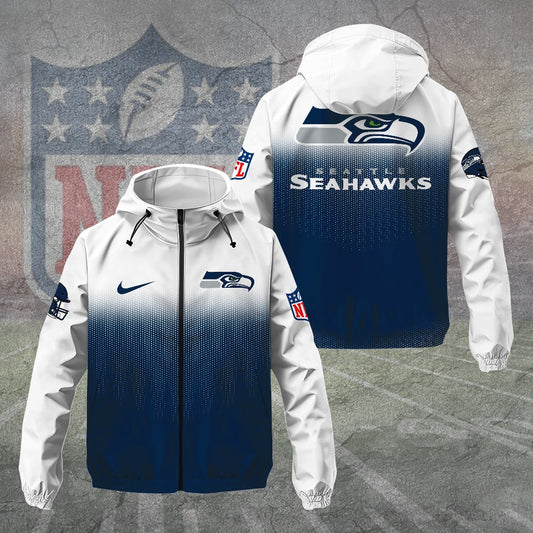 Seattle Seahawks 3D Windbreaker Jacket