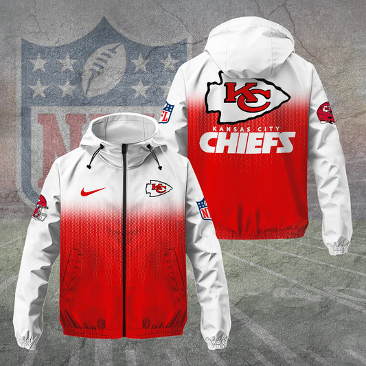 Kansas City Chiefs 3D Windbreaker Jacket