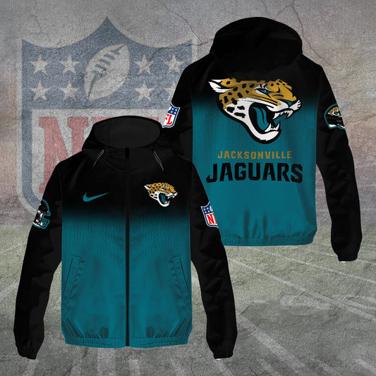 Jacksonville Jaguars 3D Windbreaker Jacket