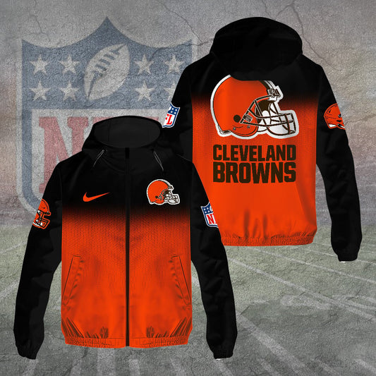 Cleveland Browns 3D Windbreaker Jacket
