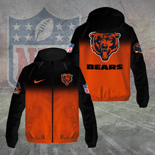 Chicago Bears 3D Windbreaker Jacket