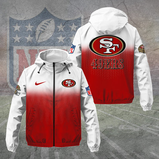 San Francisco 49ers 3D Windbreaker Jacket