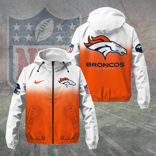 Denver Broncos 3D Windbreaker Jacket