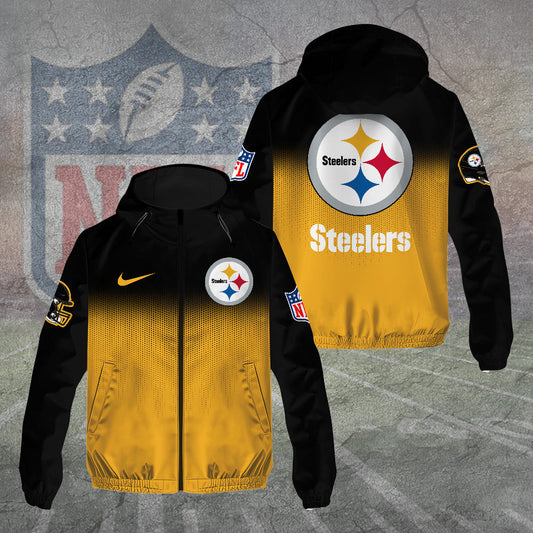Pittsburgh Steelers 3D Windbreaker Jacket