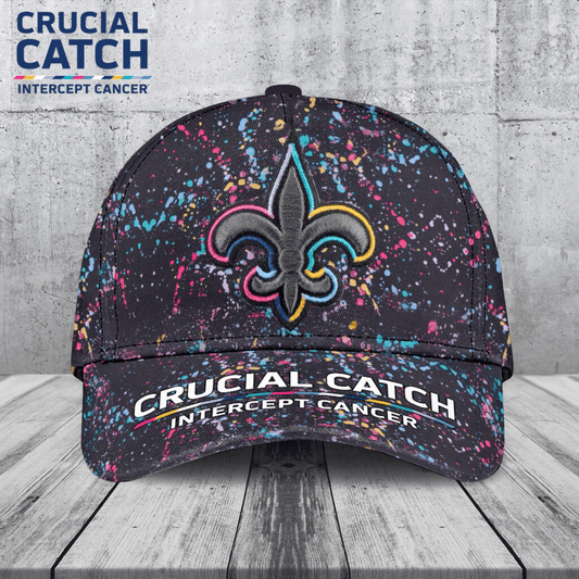 New Orleans Saints Crucial Crucial Catch Classic Cap