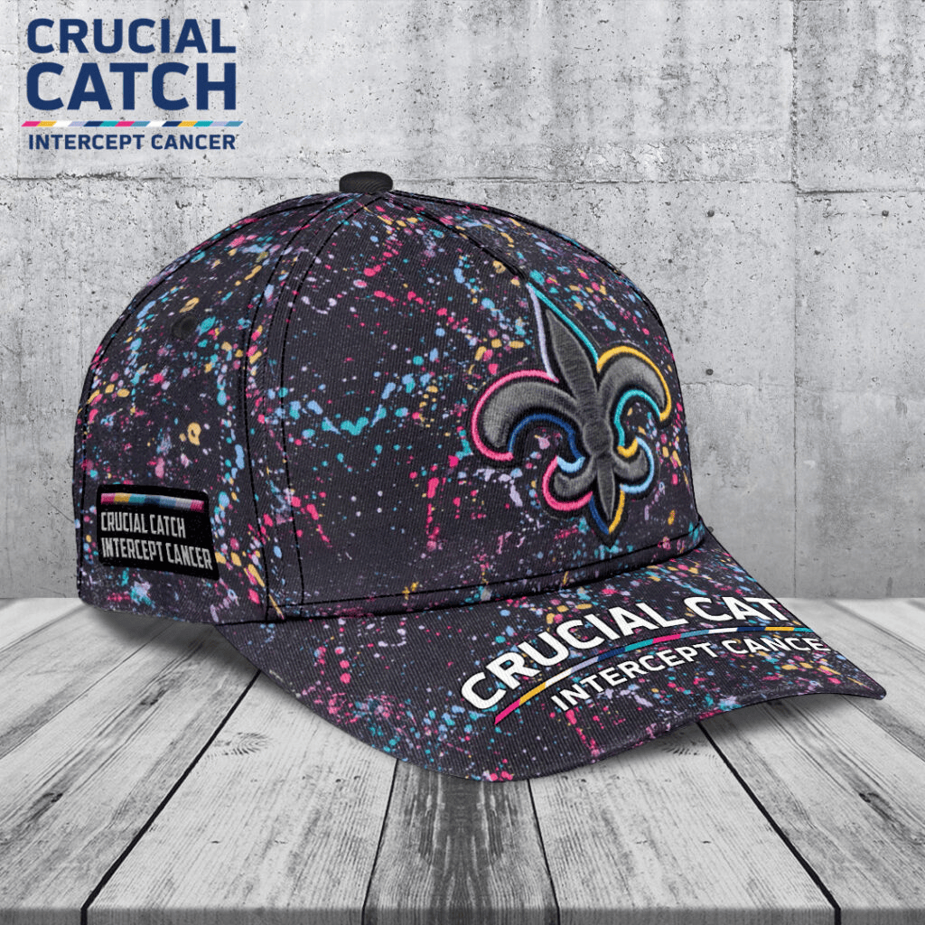 New Orleans Saints Crucial Crucial Catch Classic Cap