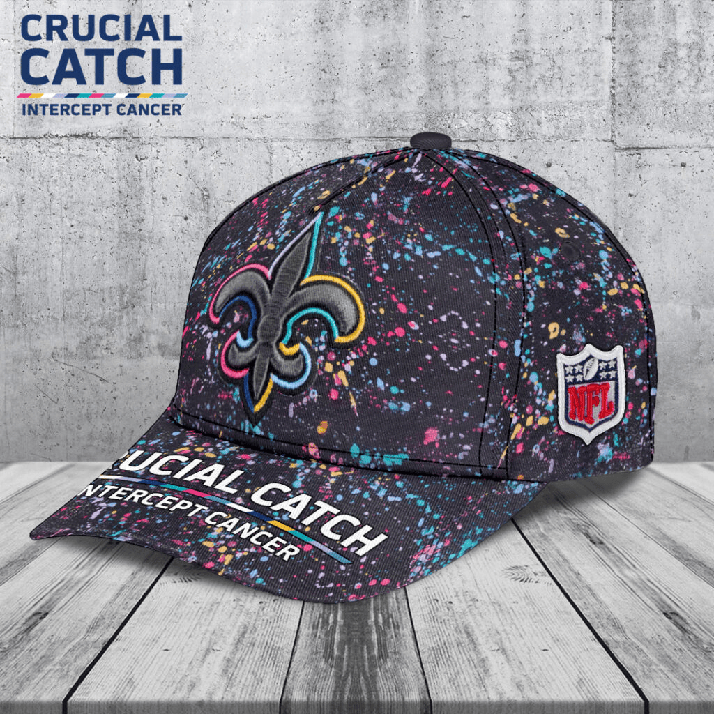 New Orleans Saints Crucial Crucial Catch Classic Cap