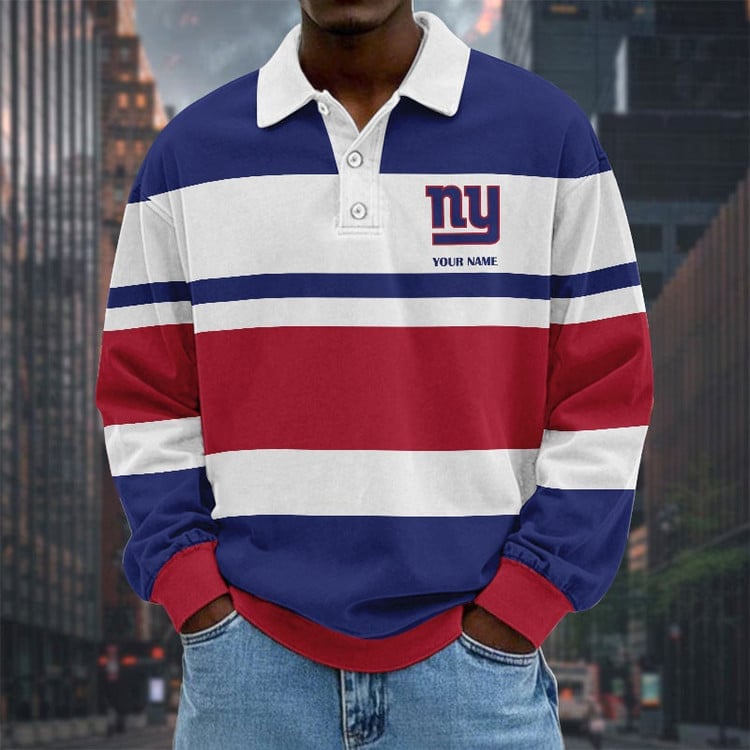 New York Jets Special Style Men Long Sleeves Polo Shirt Custom Name Gift For Fan