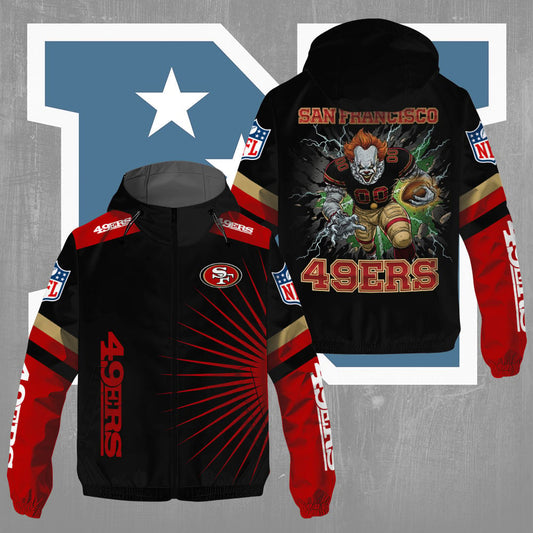 San Francisco 49ers x Pennywise 3D Windbreaker Jacket