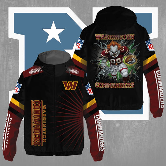 Washington Commanders x Pennywise 3D Windbreaker Jacket