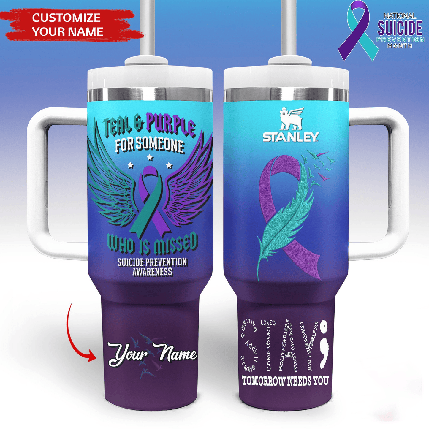 The Breast Cancer Awareness Month 40oz Stanley Tumbler