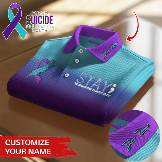 The Breast Cancer Awareness Month 4 Premium Polo shirt Customized Your Name
