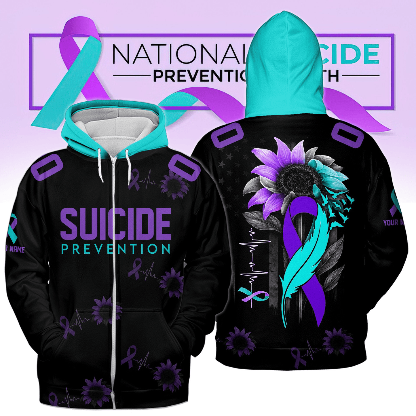 The Breast Cancer Awareness Month 3D Apparel Full Style Customized Your Name