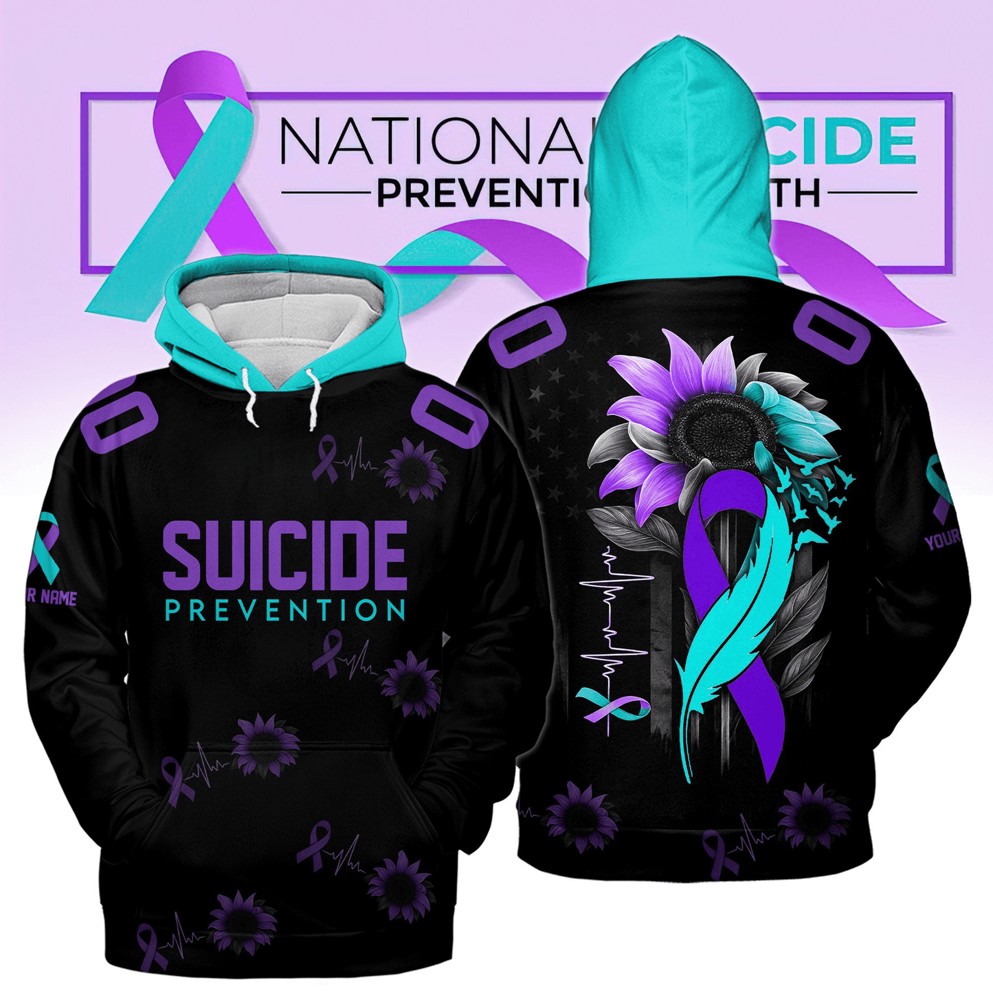 The Breast Cancer Awareness Month 3D Apparel Full Style Customized Your Name