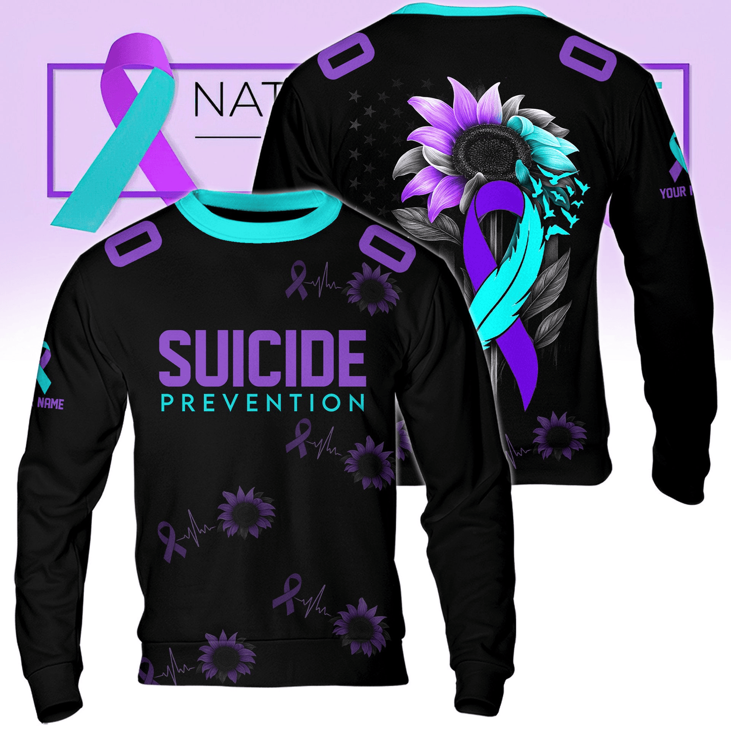 The Breast Cancer Awareness Month 3D Apparel Full Style Customized Your Name