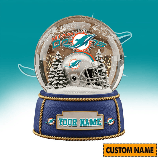 Miami Dolphins Personalized Christmas Acrylic Block Plaque Décor Gift For Fan - Limited Edition