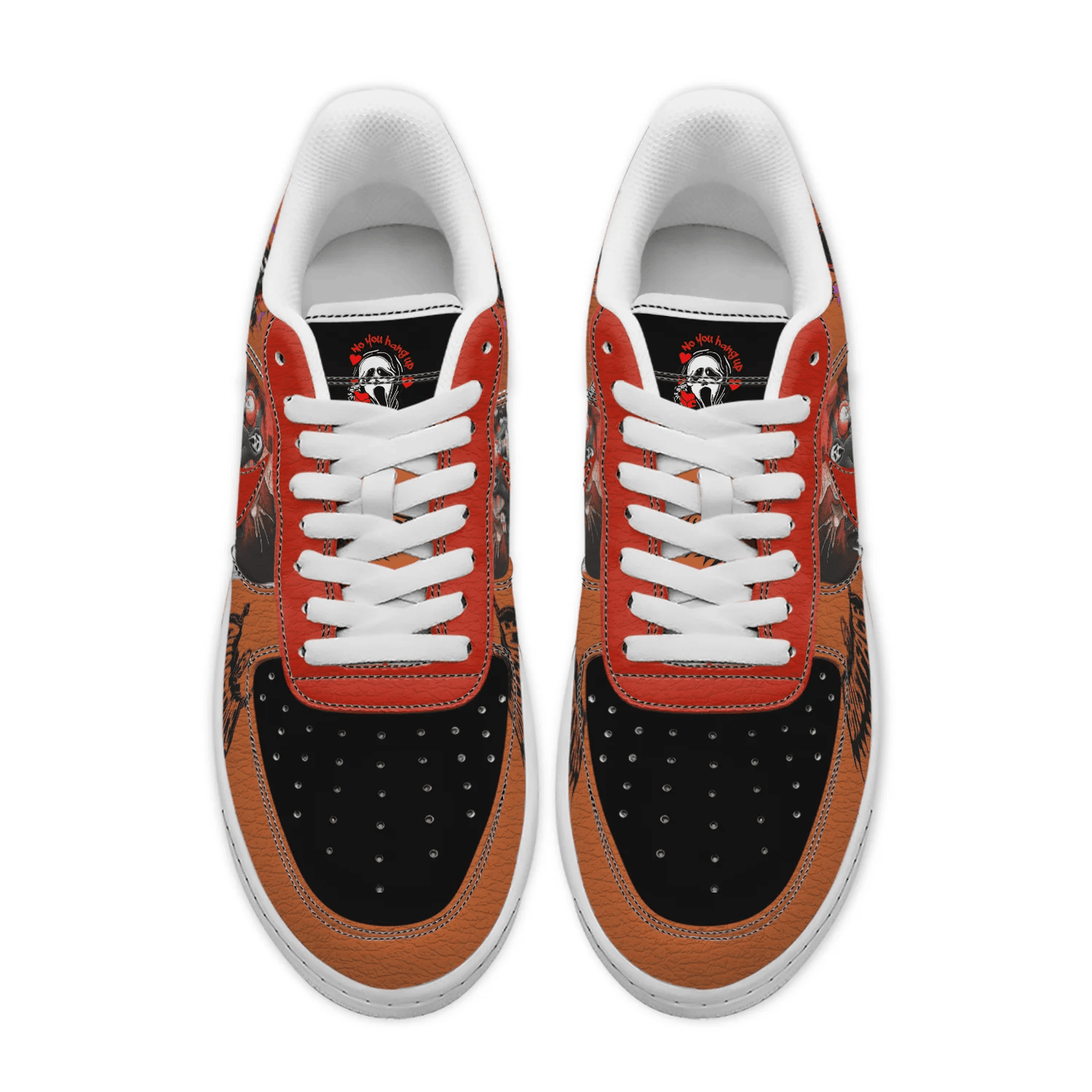 Scream Halloween AF1 Sneakers Shoes For Men And Women