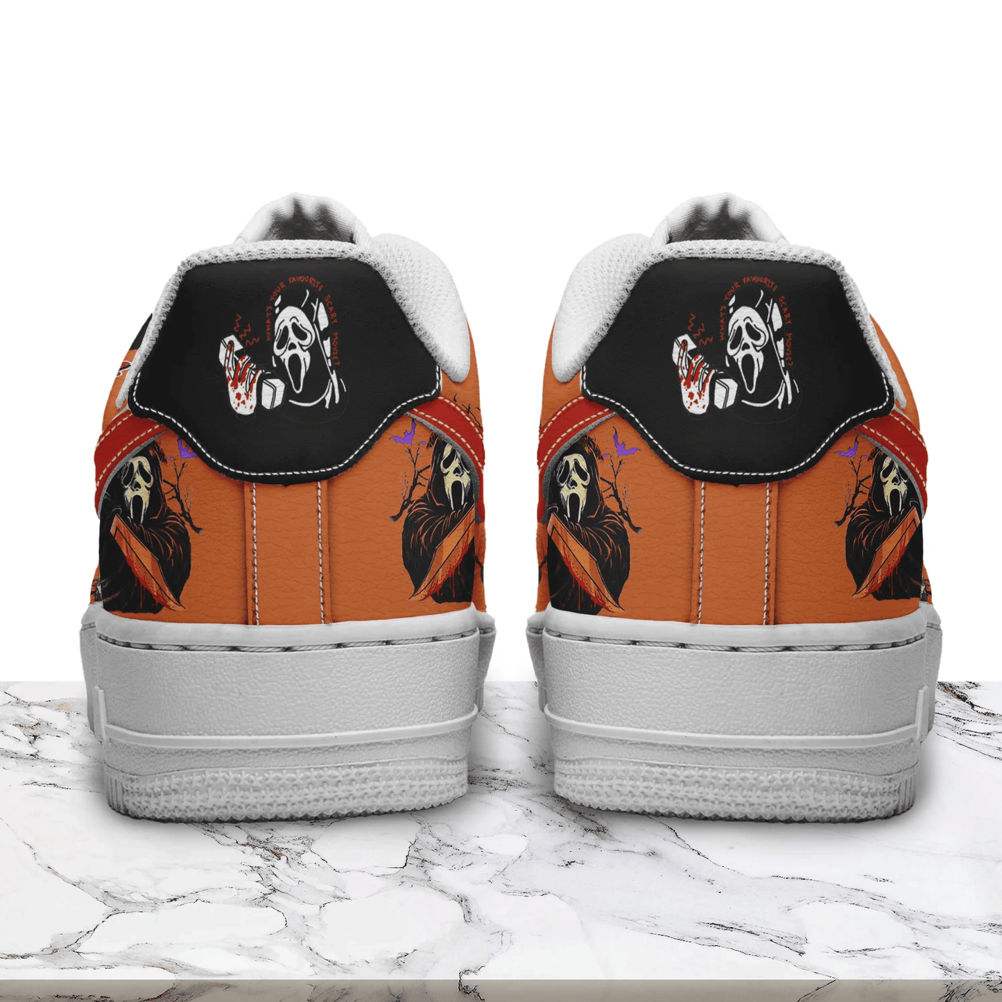 Scream Halloween AF1 Sneakers Shoes For Men And Women