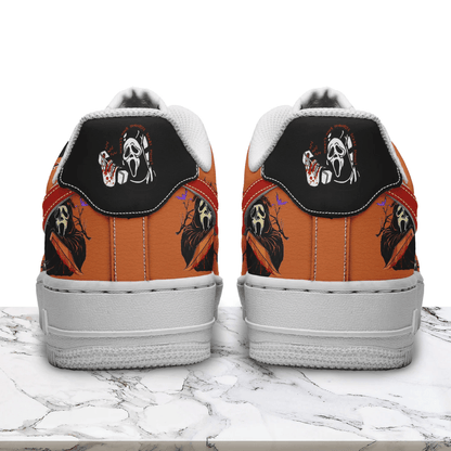 Scream Halloween AF1 Sneakers Shoes For Men And Women