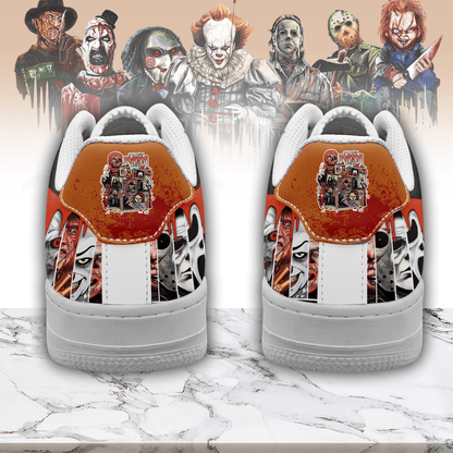 Halloween Horror Friends AF1 Sneakers Shoes For Men And Women